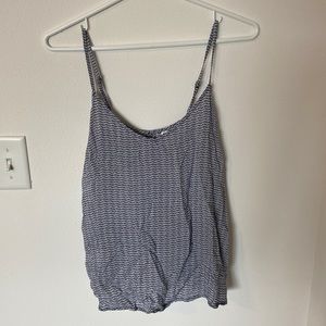 Open back tank top